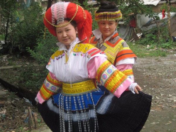 民族服饰- 苗族- 苗族麻布靛蓝蜡染百褶裙