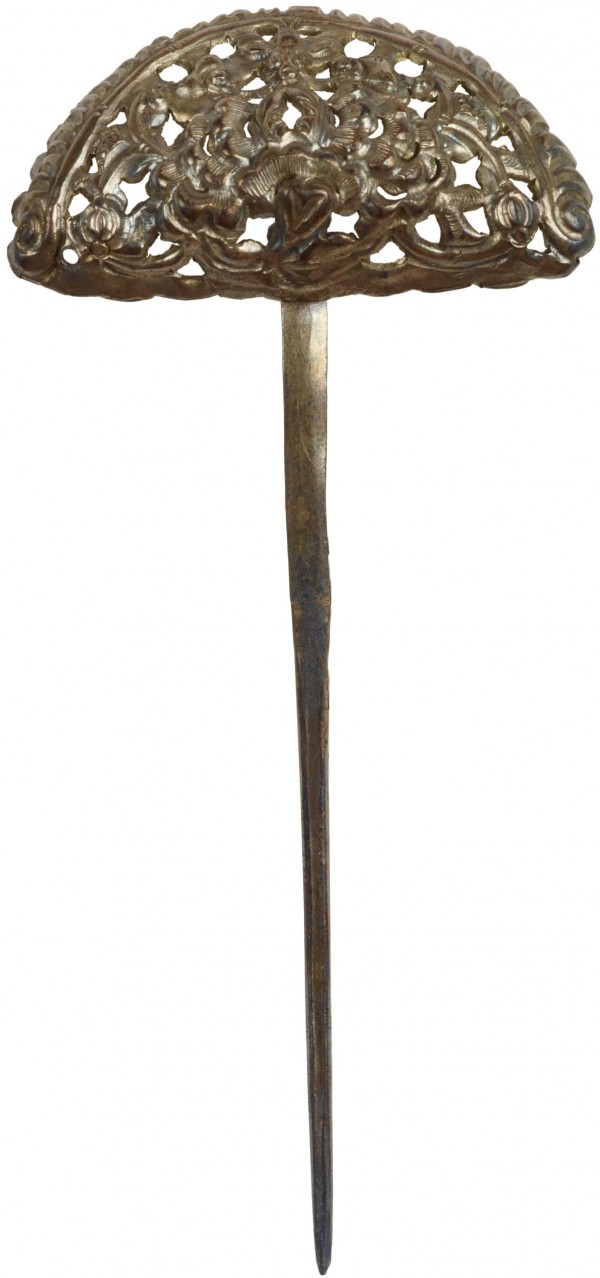 贵州麻江河坝银头簪